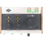 Universal Audio Volt 276 es una interfaz de audio USB-C de escritorio con 2 entradas / 2 salidas, conversión de audio profesional, previo de micrófono Vintage integrado, compresor analógico 76 y alimentación por bus, diseñada para Mac, PC, iPad y iPhone