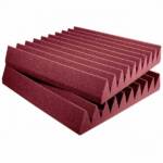 Auralex Studiofoam Wedges Burgundy, paneles absorbentes de sonido de 10 cm de grosor, ideales para acondicionamiento acústico de salas. Caja de 6 paneles.