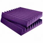 Auralex Studiofoam Wedges Purple, paneles absorbentes de sonido de 10 cm de grosor, ideales para acondicionamiento acústico de salas. Caja de 6 paneles.