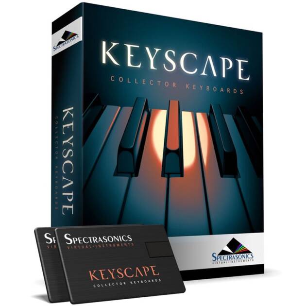 Spectrasonics Keyscape es un instrumento virtual avanzado que presenta la mayor selección de teclados y pianos especializados del mundo. Incluye más de 500 sonidos distribuidos en 36 instrumentos con compatibilidad para Mac/PC.