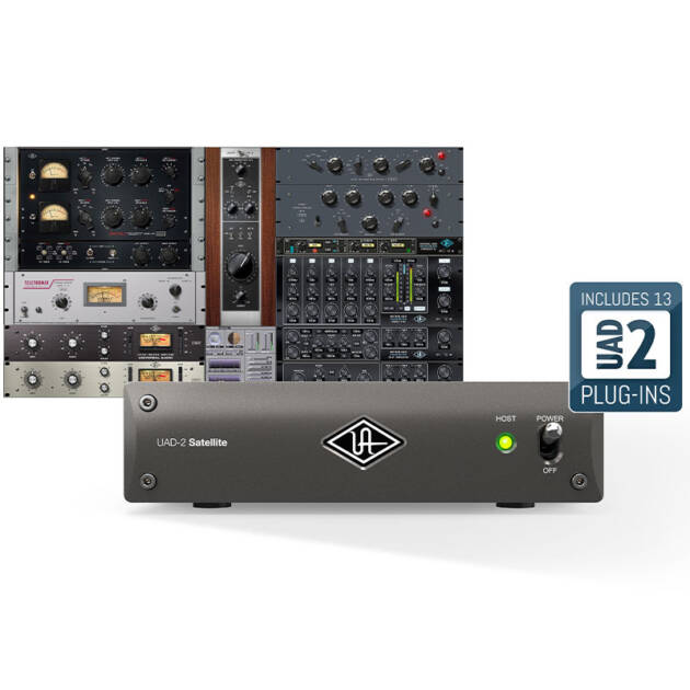 Universal Audio UAD-2 Satellite Thunderbolt 3 OCTO Custom es un potente acelerador DSP de 8 núcleos, con conectividad Thunderbolt 3 que combina el paquete de plug-ins UAD Analog Classics Plus con un bundle de software Custom con el que puedes elegir los 3 plug-ins que prefieras