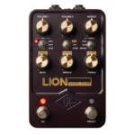 Universal Audio UAFX Lion ‘68 Super Lead Amp es un pedal de emulación de amplificador y pantalla estéreo con tres emulaciones de amplificador de válvulas Super Lead