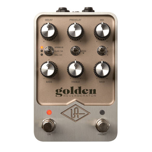 Universal Audio UAFX Golden Reverberator es un pedal de reverberación estéreo