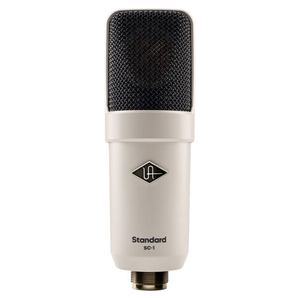 Universal Audio SC-1 Standard Condenser Microphone con modelado Hemisphere es un micrófono de condensador de diafragma grande diseñado para uso en estudio.