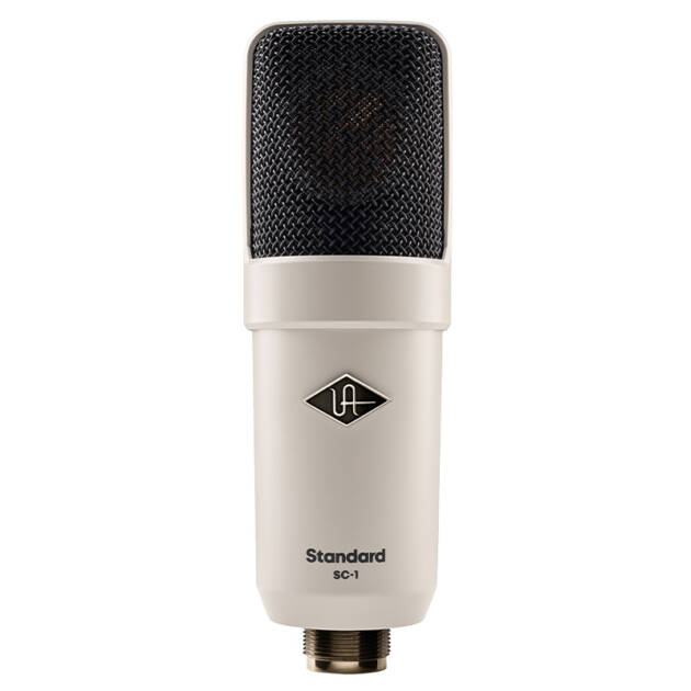 Universal Audio SC-1 Standard Condenser Microphone con modelado Hemisphere es un micrófono de condensador de diafragma grande diseñado para uso en estudio.