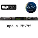 Universal Audio Apollo x6 Heritage Edition es una interfaz de audio Thunderbolt 3 de 16 x 22 que ofrece una alta calidad de conversión de audio, 2 previos Unison, procesamiento de plug-ins UAD HEXA Core, monitorización de sonido surround e integración con el sistema de grabación LUNA