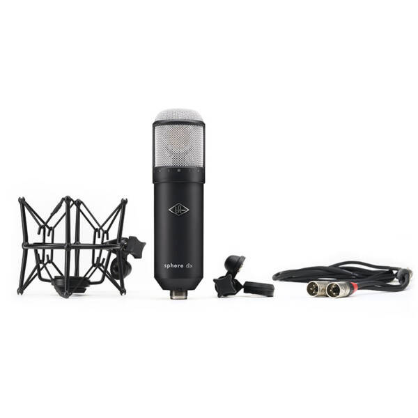 Universal Audio Sphere DLX es un micrófono que emula 38 modelos legendarios. Equipado con cápsula dual para grabaciones estéreo, diafragma de oro para un sonido limpio y reducción de ruido de sala