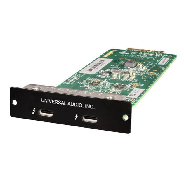 Universal Audio Thunderbolt 3 Option Card: Conexión de ancho de banda ultraalto para interfaces Apollo rack