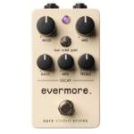 Universal Audio UAFX Evermore Studio Reverb es un pedal de efectos de reverberación para guitarra, con tres emulaciones de los icónicos efectos "vintage digital" Room, Small Hall o Large Hall,