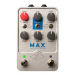 Universal Audio UAFX Max Preamp & Dual Compressor es un pedal de compresión dual estéreo con 3 modelos de compresor, preamplificador y ecualizador de válvulas UA 610