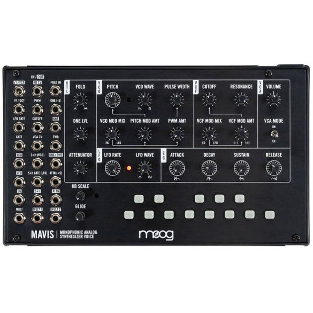 Moog Mavis, sintetizador analógico monofónico semimodular que brinda una opción flexible y accesible para sumergirse en la síntesis modular