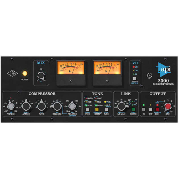 Universal Audio API 2500 Bus Compressor: plugin de emulación precisa del compresor insignia de API.