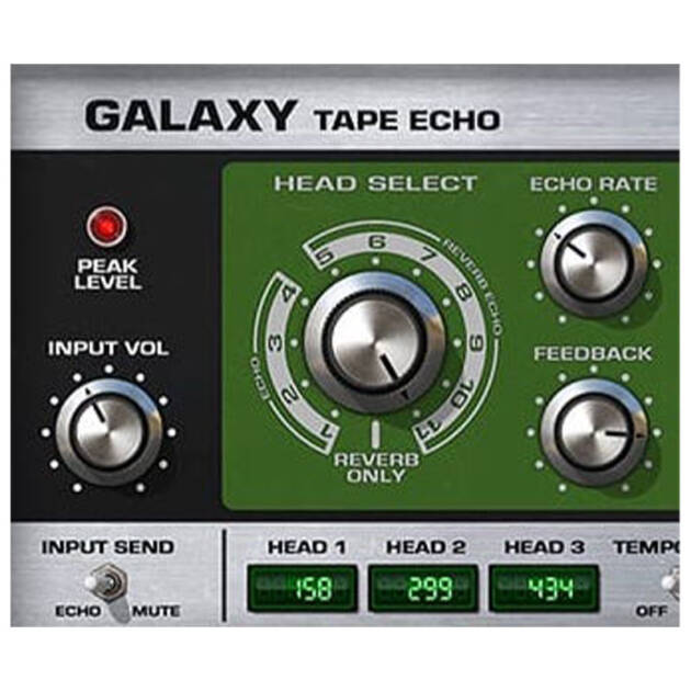 Universal Audio Galaxy Tape Echo es un plug-in que emula el legendario Roland RE-201 Space Echo, ofreciendo ecos de cinta cálidos y distorsionados