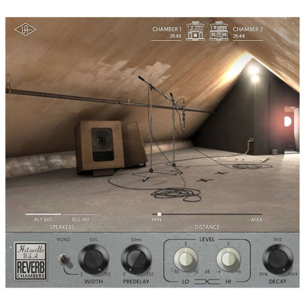 Universal Audio Hitsville Reverb Chambers, plug-in UAD que emula las cámaras de reverberación del ático de Motown.