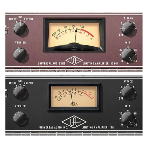 Universal Audio UA 175B & 176 Tube Compressor Collection es un plug-in de emulación que rinde homenaje a los icónicos compresores de audio diseñados por Bill Putnam Sr.