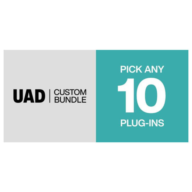 Universal Audio UAD Custom 10 Bundle es un paquete de plug-ins UAD con 10 plug-ins seleccionables,