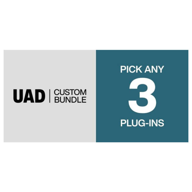 Universal Audio UAD Custom 3 Bundle es un paquete de plug-ins UAD con 3 plug-ins seleccionables, compatibles con Mac/PC, VST, AU, AAX, RTAS,