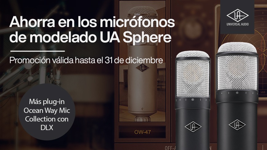 Hasta el 31 de diciembre de 2024, ahorra en los micrófonos de modelado UA Sphere