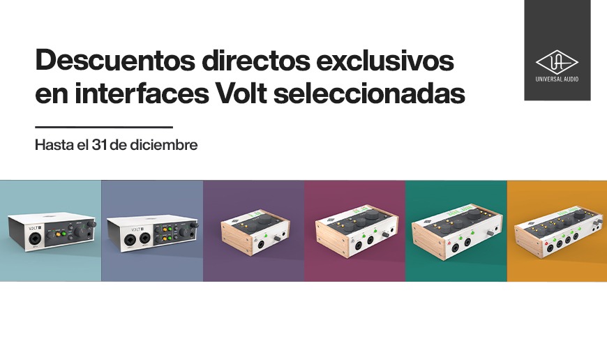 ¡Descuentos directos exclusivos en interfaces Volt seleccionadas!