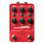 Universal Audio UAFX ANTI 1992 High Gain Amp es un pedal de emulación de amplificador y pantallas estéreo con seis pares de micrófono/altavoz clásicos, efecto boost incorporado, modos en vivo y preestablecidos y capacidades de personalización con la aplicación móvil UAFX.