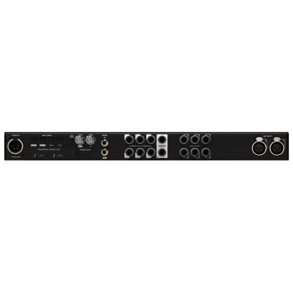 Universal Audio Apollo x6 Gen 2 es una interfaz de audio Thunderbolt 3 con 16 entradas/22 salidas, 24 bits/192 kHz, procesador HEXA Core, 2 preamplificadores Unison, ganancia automática, sistema de corrección de monitores, soporte de audio multicanal hasta 5.1 y paquete de plug-ins Studio+ para Mac/PC.