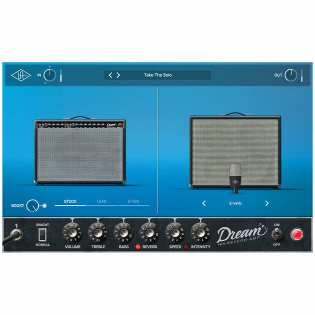 El plug-in nativo UAD Dream '65 Reverb Amplifier te ofrece los sonidos esenciales de un amplificador de válvulas americano