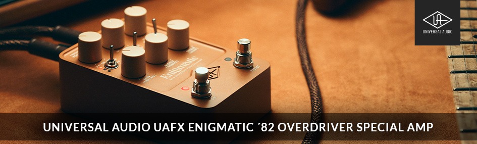 Universal Audio UAFX Enigmatic ’82 Overdrive Special Amp es un pedal que recrea el sonido de amplificadores y altavoces icónicos