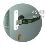 Puerta acustica para estudio con 45db de aislamiento, color gris