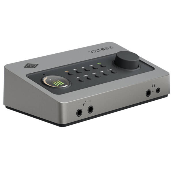 Universal Audio Volt 2 Max es una interfaz de audio USB de sobremesa con 10 entradas y 4 salidas, conversión de 32 bits/192 kHz, dos previos Tone Shaping y compresión Max.